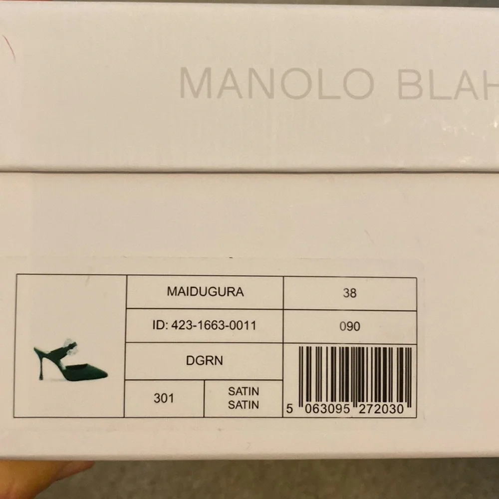 Manolo Blahnik green maidugura mule-BNIB!! - Picture 6 of 7